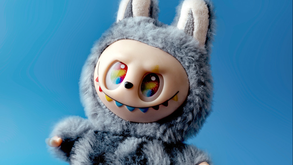 Szivárványos óriás Labubu nyuszi okozott bonyodalmat Kispesten