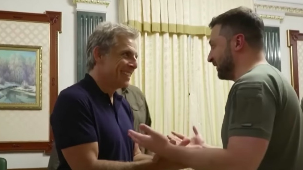Színészek egymás közt: Ben Stiller Kijevbe utazott Zelenszkijhez