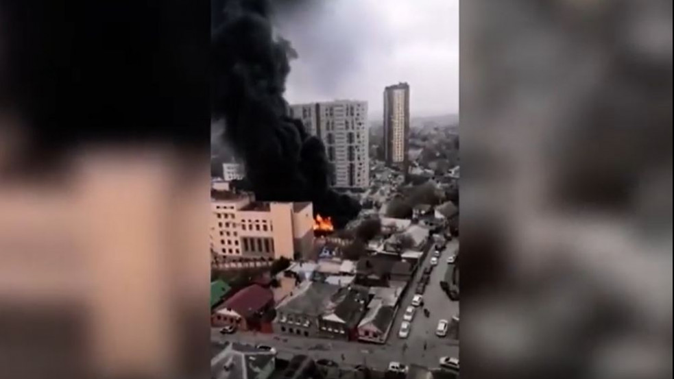 Videó: robbanások rázták meg az orosz titkosszolgálat épületét, halálos áldozat is van