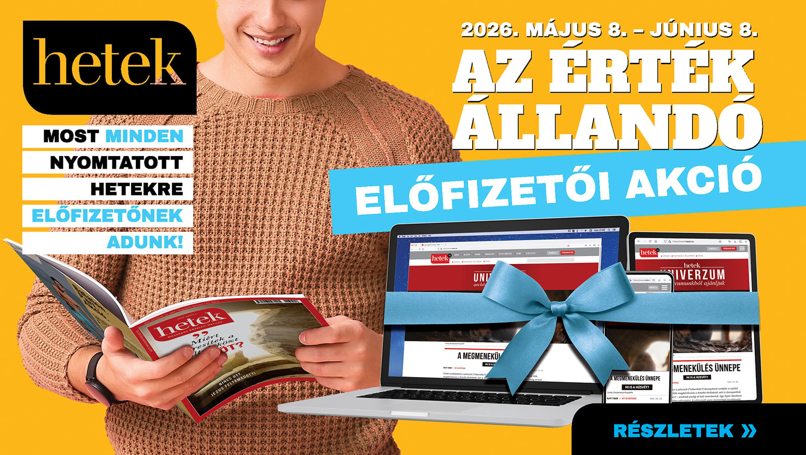 Hetek előfizetési akció 2026 május